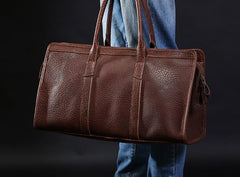 Leather Mens Large Weekender Bag Travel Bag Cool Duffle Bag Shoulder Bag for Men