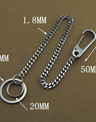Stainless Steel 15inch Wallet Chain Cool Punk Rock Biker Trucker Wallet Chain Trucker Wallet Chain for Men