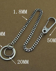 Stainless Steel 15inch Wallet Chain Cool Punk Rock Biker Trucker Wallet Chain Trucker Wallet Chain for Men