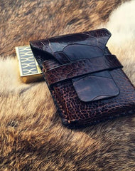 Cool Mens Leather Zippo Lighter Case Zippo lighter Holder with Belt Clip Loop