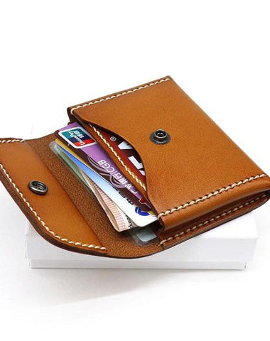 Leather Mens Card Wallets Front Pocket Wallet Small Cool Change Wallet for Men