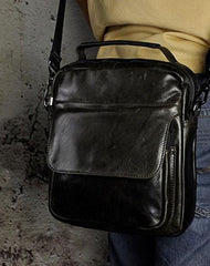Small Leather Mens SIDE BAGs COURIER BAG Messenger Bag Shoulder Bag for Men
