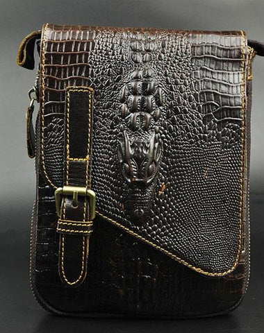 Cool Mens Leather Small Side Bag Belt Pouch Waist Pouch Holster Belt Case for Men