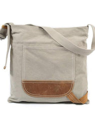 Mens Canvas Side Bag Messenger Bag Canvas Courier Bag Shoulder Bag for Men