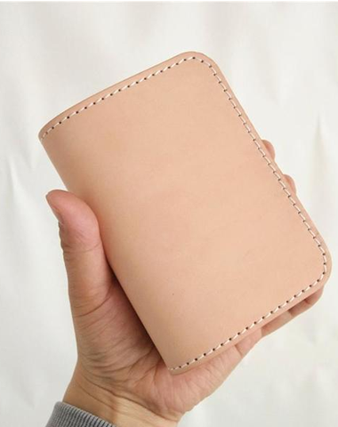 [On Sale] Handmade Mens Leather Small Wallets Cool billfold Wallet for Men