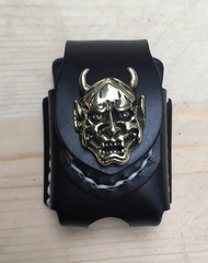 Leather Biker Zippo Lighter Pouches with Loop Biker Leather Zippo lighter cases with clip