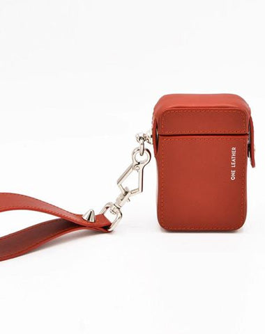 Cute Red Leather Womens 20pcs Cigarette Holder Case Wristlet Cigarette Case for Women