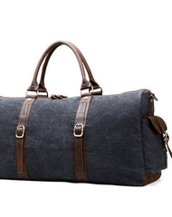 Mens Waxed Canvas Leather Large Weekender Bags Canvas Travel Bag for Men