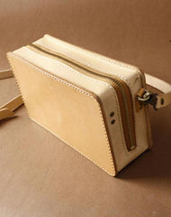 Handmade Small Leather Mens Messenger Bag BOX Shoulder Bag for Men
