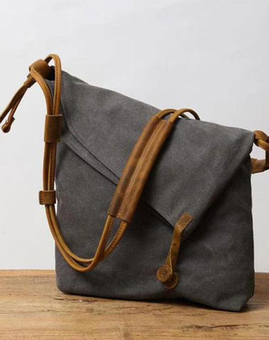 Mens Canvas Rustic Courier Bag Side Bag Messenger Bag Camera Shoulder Bag for Men