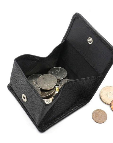 Leather Mens Small Change Wallet Coin Wallet Front Pocket Wallet for Men