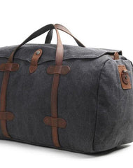 Mens Waxed Canvas Overnight Bag Canvas Weekender Bag Canvas Travel Bag for Men