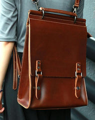 Cool Mens Leather Backpacks Travel Backpack School Backpacks for Men