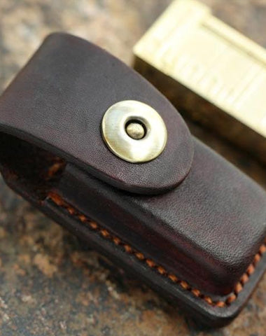 Cool Mens Leather Dunhill Rollagas Lighter Case with Loop Dunhill lighter Holder with Loops