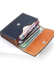 Cool Leather Mens Card Wallet Front Pocket Wallets Small Card Holders for Men