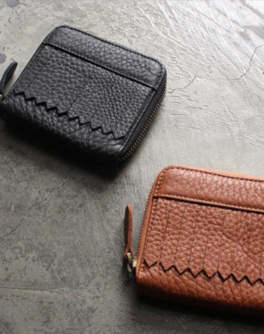 Cute Small LEATHER Womens Wallet Bifold Small Wallets FOR Women