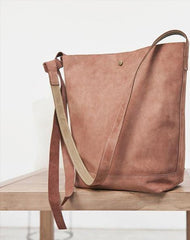 Mens Leather Cool Shoulder Tote Bag Messenger Bag Tote Side Bag for Men