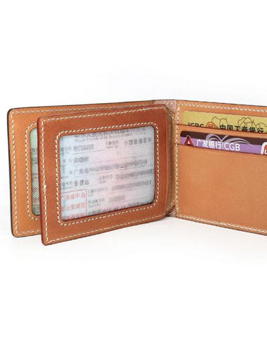 Leather Mens Slim license Wallet Card Wallets Slim Wallet Front Pocket Wallet for Men