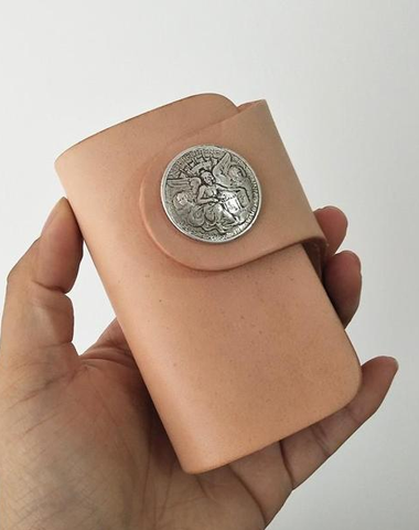 [On Sale] Handmade Mens Leather Biker Key Wallet Cool Small Key Wallet Key Holder