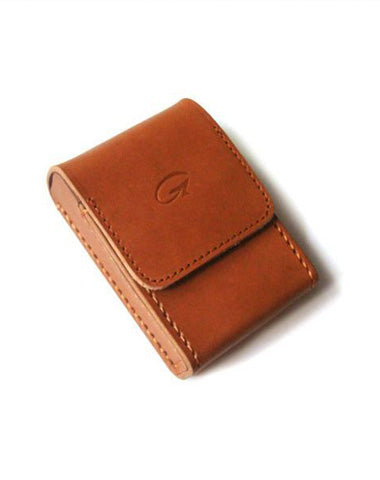 Cool Handmade Brown Leather Mens Cigarette Case with Belt Loop for Men