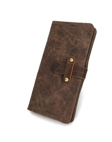 Mens Canvas Long Wallets for men Bifold Cool Men Long Wallet