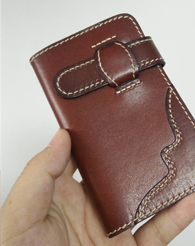 Handmade Mens Leather Biker Key Wallets Cool Small Key Wallet Key Holders