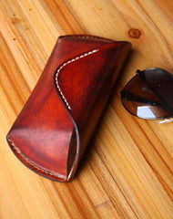 Handmade Mens Cool Leather Glasses Case Glasses Box Glasses Holder Eyeglass Case