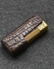 Cool Mens Leather Dunhill Lighter Case Custom Dunhill lighter Holder for Men