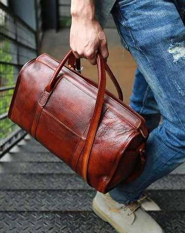 Vintage Leather Cool Mens Handbag Shoulder Bag Travel Bag for men