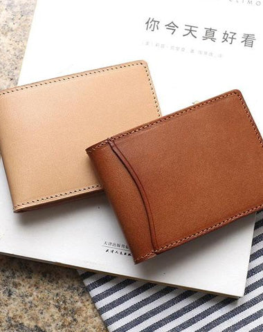 Cool Leather Mens license Wallet Front Pocket Wallets Small License Holder for Men