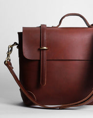 Cool leather mens Briefcase work Briefcase laptop Briefcase Shoulder bag for Men - EverHandmade