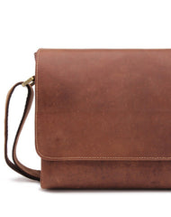 Vintage Cool leather men messenger large vintage shoulder bag for men - EverHandmade
