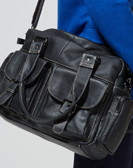 Handmade leather men messenger large vintage shoulder laptop bag vintage bag - EverHandmade