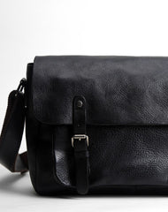 Handmade Cool leather men messenger bag shoulder laptop bag for men - EverHandmade