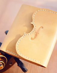 Handmade Leather billfold trifold wallet purse women small wallet vintage cute