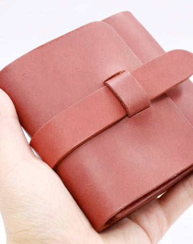 Handmade Leather billfold wallet purse women small wallet vintage cute - EverHandmade