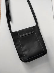 Genuine Black Leather Womens Bucket Brown Side Bag Vertical White Shoulder Bag For Womens Green Leather Crossbody Bag