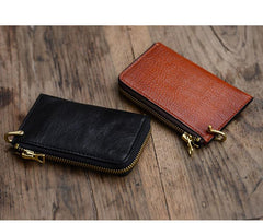 Cool Leather Mens Black Key Chain Wallet Car Key Wallet Brown Car Key Case Keys Holder for Men