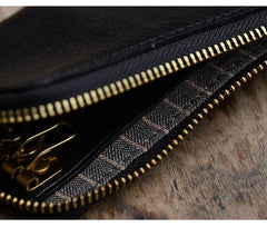 Cool Leather Mens Black Key Chain Wallet Car Key Wallet Brown Car Key Case Keys Holder for Men