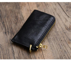 Cool Leather Mens Black Key Chain Wallet Car Key Wallet Brown Car Key Case Keys Holder for Men