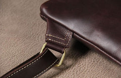 Vintage Leather Mens Cool Sling Bag for Men Sling Shoulder Bag Chest Bag for men