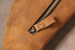 Vintage Leather Mens Cool Sling Bag for Men Sling Shoulder Bag Chest Bag for men