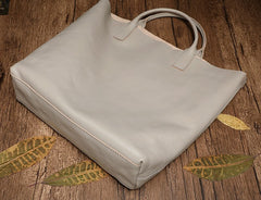 Genuine Fashion Leather Brown Gray Tote Bag Shopper Bag Tote Purse For Women