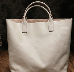 Genuine Fashion Leather Brown Gray Tote Bag Shopper Bag Tote Purse For Women