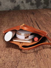Vintage Womens Circle Clutch Bag Round Small Purses Wristlet Round Bag for Ladies