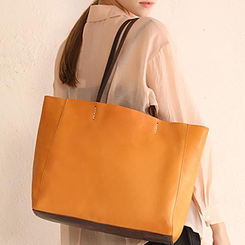 Large top tan purse