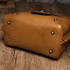 Small Vintage Womens Brown Leather Chain Shoulder Bag Chain Fashion Black Side Bag for Ladies