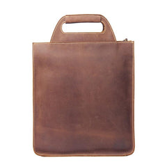 Vintage Mens Coffee Handbag Leather Cool Shoulder Bag for Men