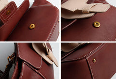 Genuine Leather Cute Bat Handbag Crossbody Bag Shoulder Bag Women Leather Purse