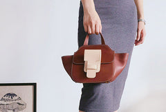 Genuine Leather Cute Bat Handbag Crossbody Bag Shoulder Bag Women Leather Purse